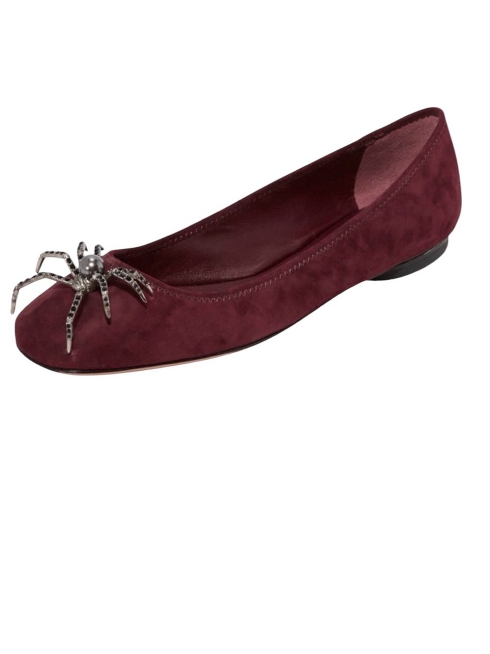 Marc Jacob Molly Embellished Spider suede flats size 7.5 excellent condition